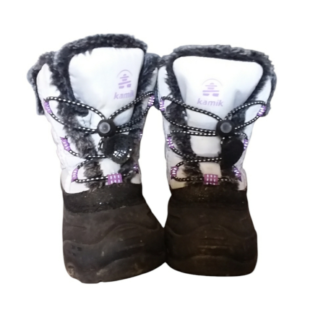 KAMIK Girls Pull Cord Snow Boots